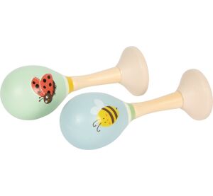 small foot Dřevěné rumba koule Včelka a Beruška sada 2 ks